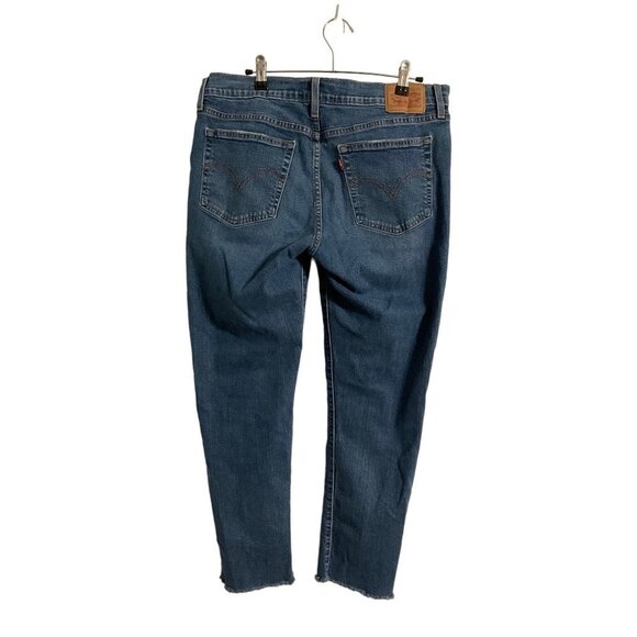 LEVI'S Boyfriend Cropped Raw Hem Jeans sz. 31 - Picture 3 of 7